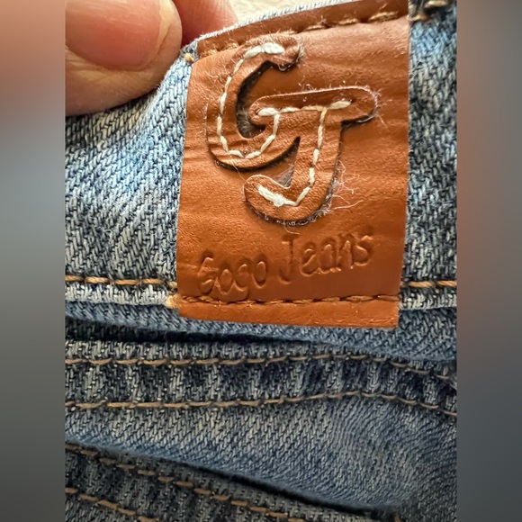 Gogo Jeans Size 00 Wide Leg Cuffed Jeans | High Rise | Vintage-Inspired Denim - Picture 3 of 6